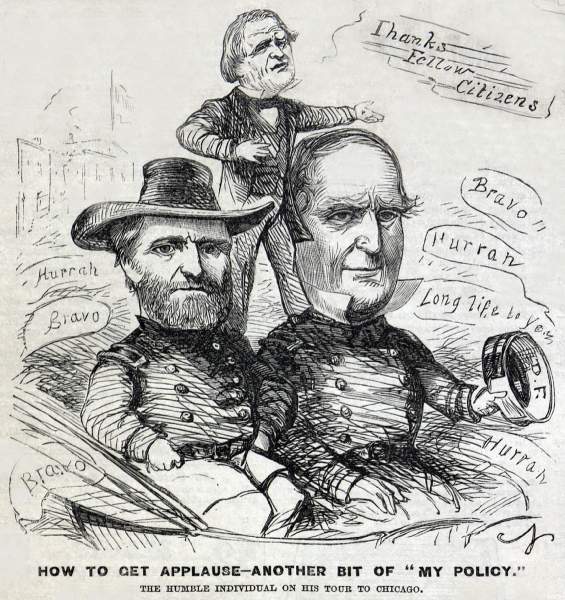 "How to Get Applause," cartoon, Frank Leslie's Illustrated, September 22, 1866