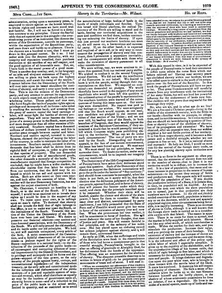 David Wilmot’s Speech in the House of Representatives, Washington, DC, August 3, 1848 (Page 4)