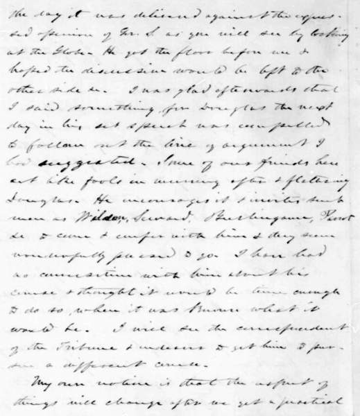Lyman Trumbull to Abraham Lincoln, January 3, 1858 (Page 2)