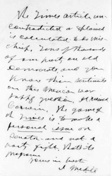 Joseph Medill to Abraham Lincoln, June 23, 1858 (Page 2)