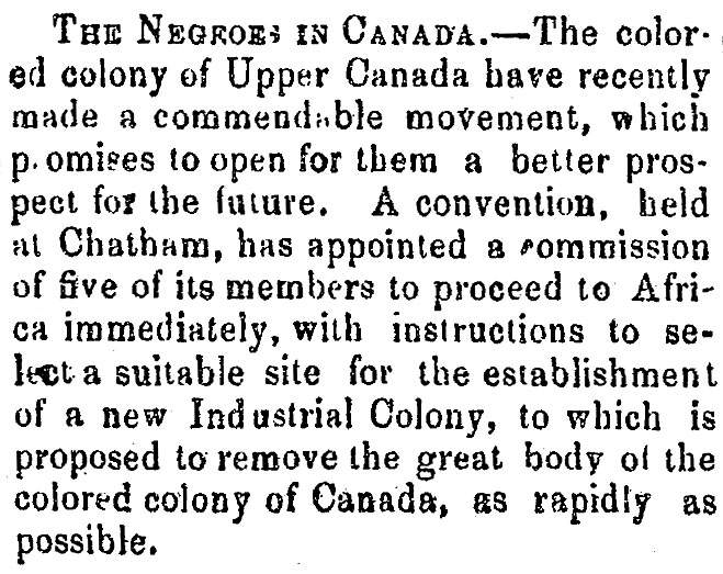 “Negroes in Canada,” Ripley (OH) Bee, April 23, 1859