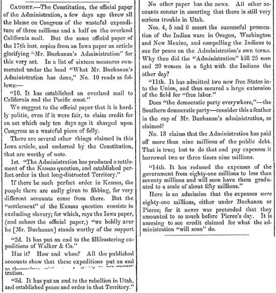“Caught,” Fayetteville (NC) Observer, June 27, 1859