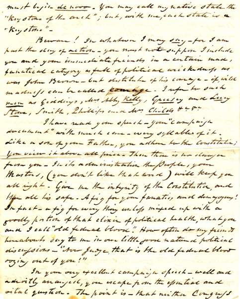 William Wilkins to James Watson Webb, March 26, 1860 (Page 3)
