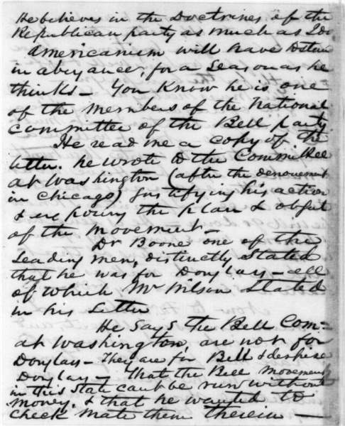 David Davis to Abraham Lincoln, July 24, 1860 (Page 4)