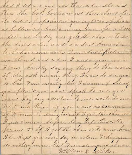 William Elisha Stoker to Elizabeth E. Stoker, January 3, 1864 (Page 4)