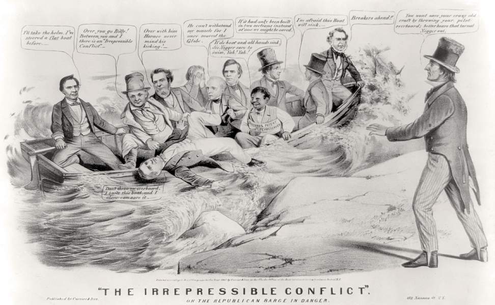 "The Irrepressible Conflict," cartoon, circa June-July 1860, zoomable image