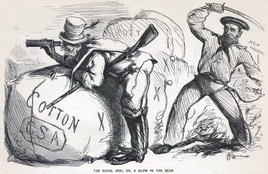 "The Naval Arm," cartoon, November 9, 1861