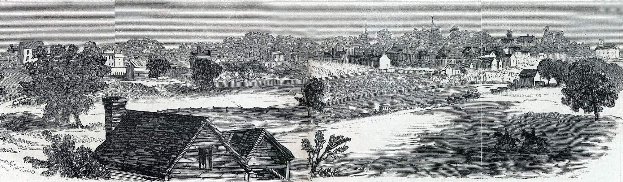 Culpeper, Virginia, September 1863, artist's impression, zoomable image