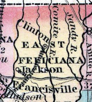 East Feliciana Parish, Louisiana, 1857