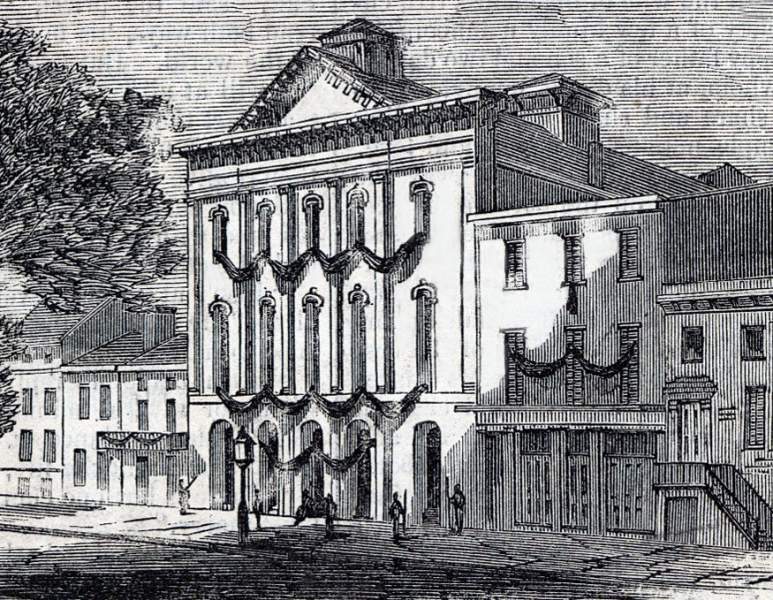 Ford's Theater, Washington, D.C., April, 1865, artist's impression