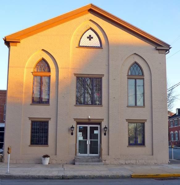 Former German Lutheran Church, Carlisle, Pennsylvania, December 2010, front