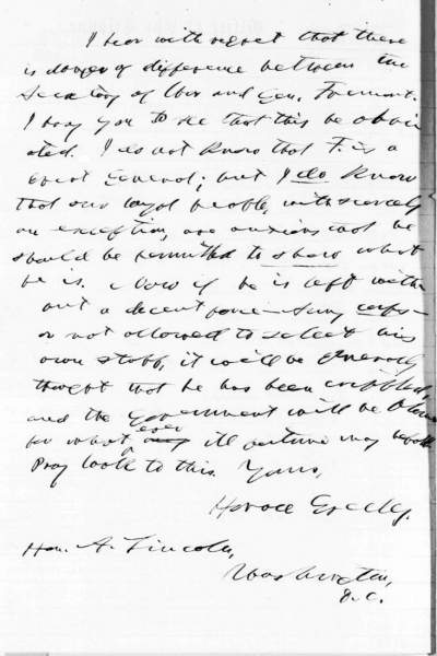 Horace Greeley to Abraham Lincoln, March 24, 1862 (Page 2)