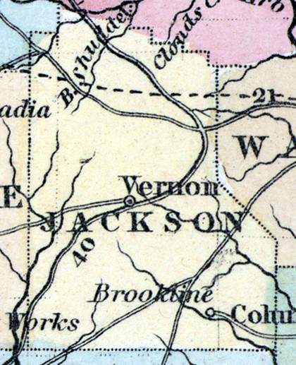 Jackson Parish, Louisiana, 1857