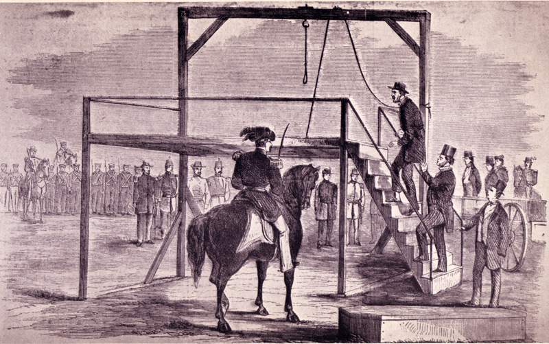 John Brown on the steps of the Scaffold, December 2, 1859