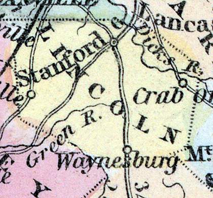 Lincoln County, Kentucky, 1857