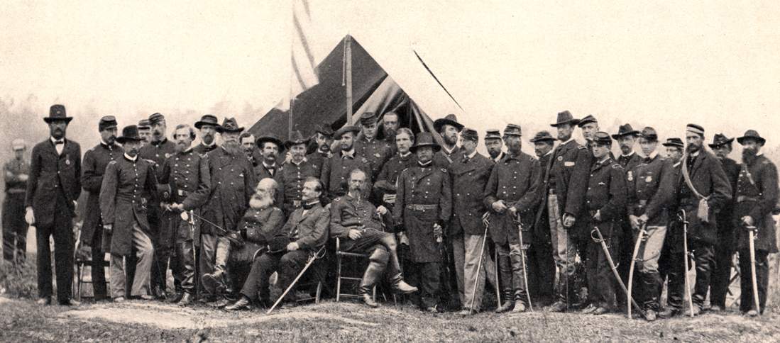 General Meade and his Staff, 1863