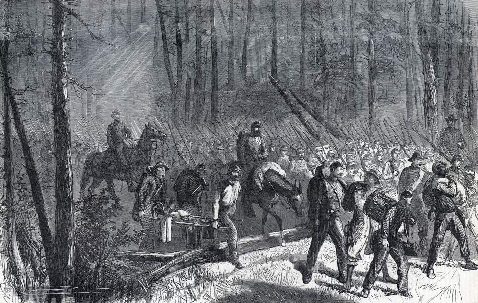 "Johnnie Comes Marching Home," Harper's Weekly Magazine, June 24, 1865, artist's impression, zoomable image 