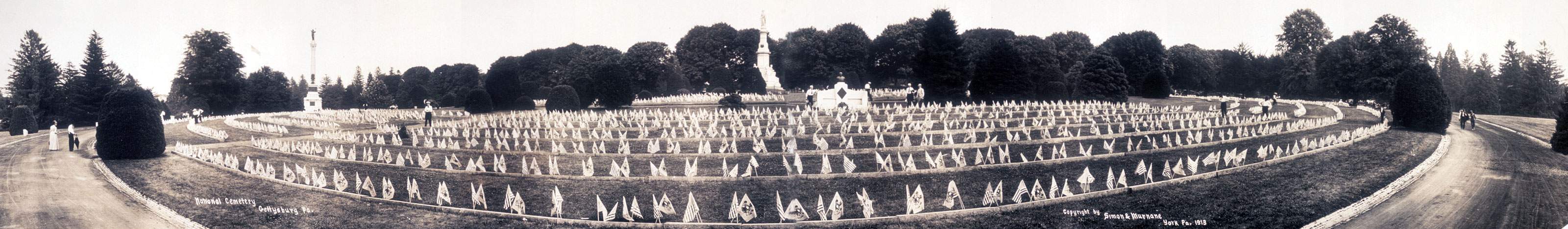 Soldiers' National Cemetery, Gettysburg, Pennsylvania, 1913, zoomable image