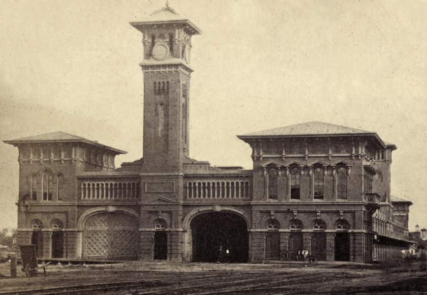 Pennsylvania Railroad Depot, Harrisburg, circa 1860