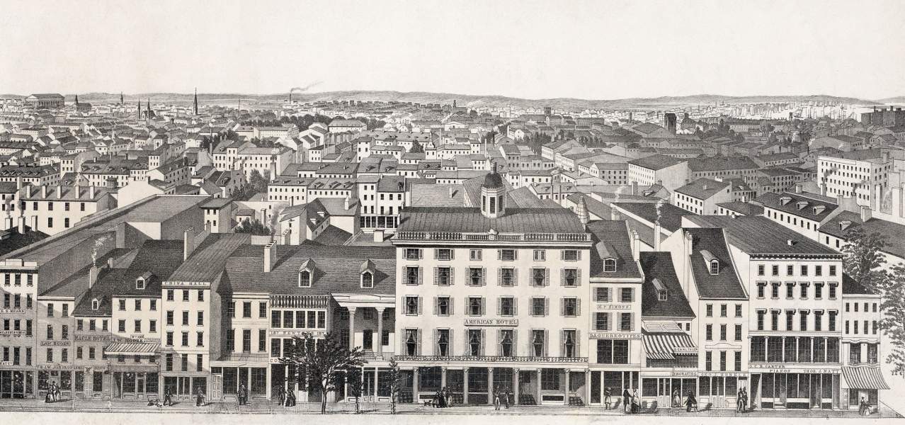 Philadelphia, view from the State House steeple looking towards the north, 1851, zoomable print