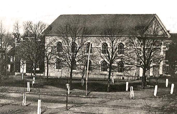 First Presbyterian Church, Carlisle, Pennsylvania, looking north-west, circa 1860