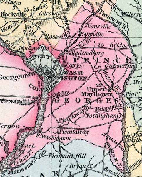 Prince George's County, Maryland, 1857 | House Divided