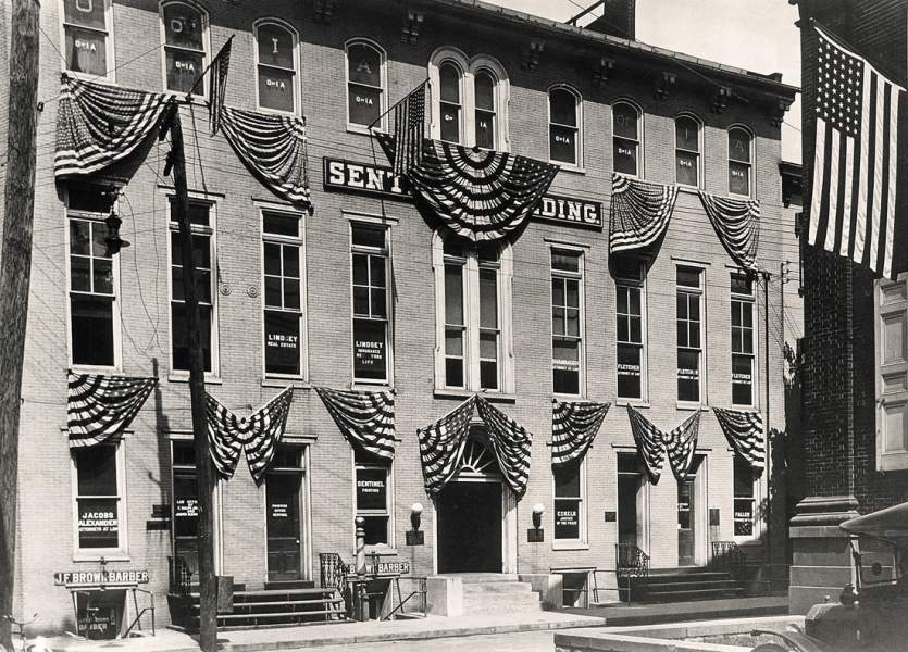 Sentinel Building, formerly Rheem's Hall, Courthouse Avenue, Carlisle, Pennsylvania, 1924