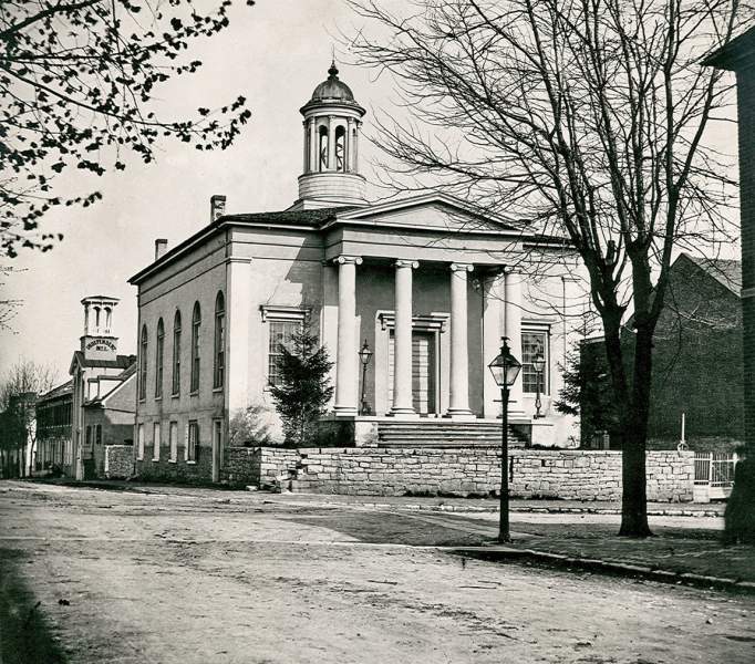 Second Presbyterian Church, South Hanover and Pomfret Streets, Carlisle, Pennsylvania, circa 1865