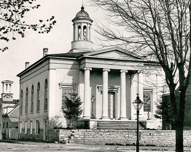 Second Presbyterian Church, South Hanover and Pomfret Streets, Carlisle, Pennsylvania, circa 1865, detail