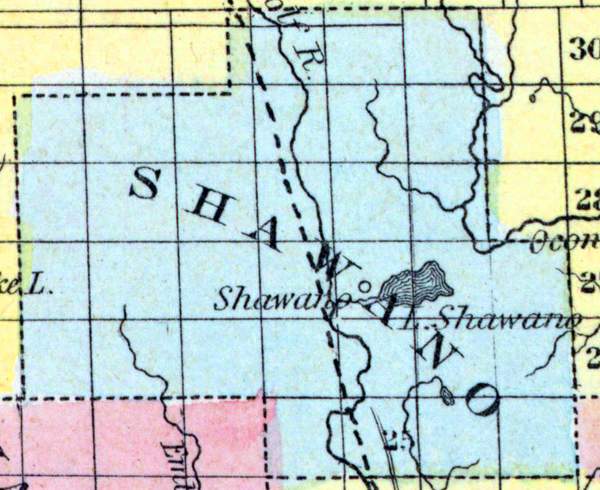 Shawano County, Wisconsin, 1857