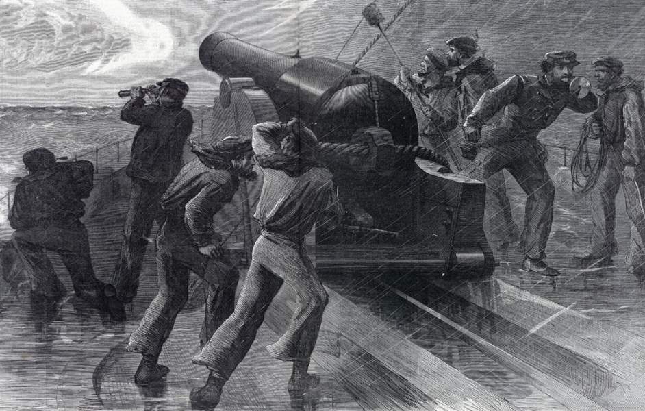 "Chase of A Blockade Runner," Harper's Weekly, November 26, 1864, detail
