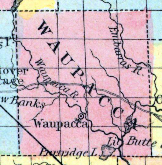 Waupaca County, Wisconsin, 1857
