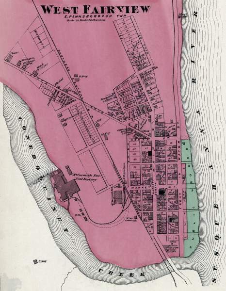 West Fairview, Pennsylvania, 1872, zoomable map