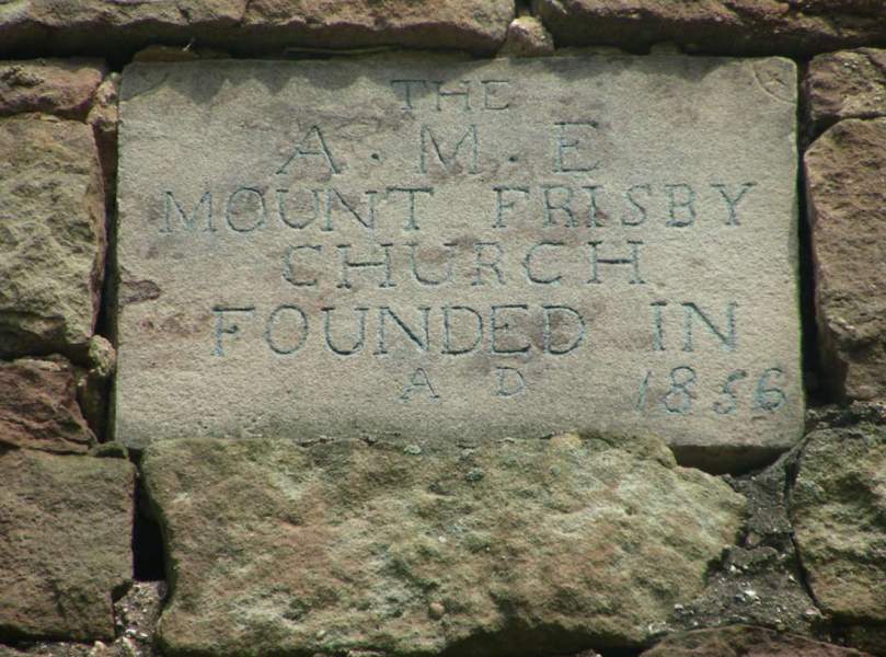 Mt. Frisby AME Church Datestone, Pennsylvania