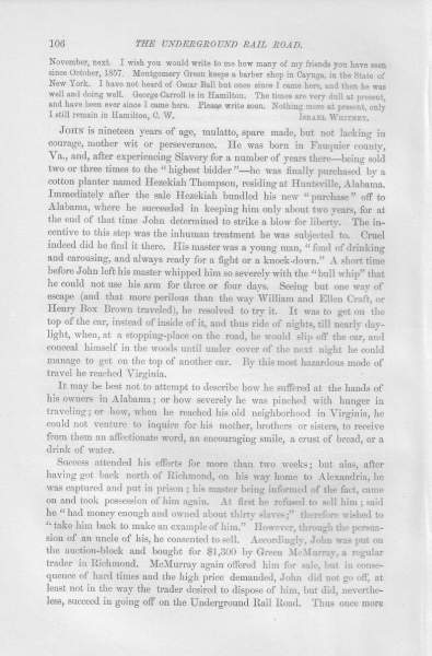 Israel Whitney to William Still, October 16, 1858 (Page 2)