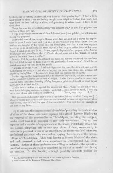 Jacob Bigelow (William Penn) to William Still, September 9, 1855 (Page 2)