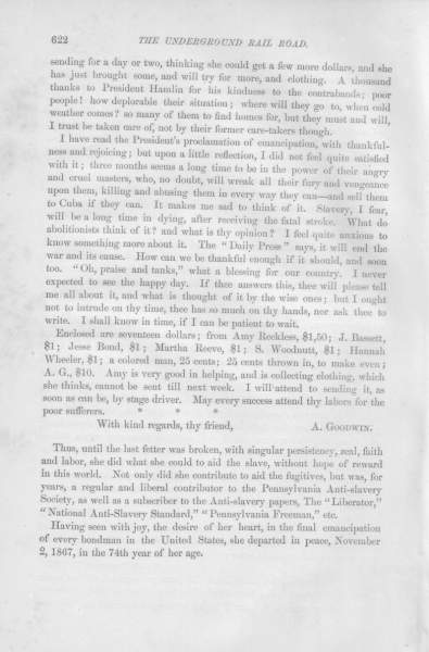 Abigail Goodwin to William Still, September 23, 1862 (Page 2)