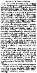 “The Antagonism Between Slave and Free States,” (St. Louis) Missouri Republican, November 4, 1858