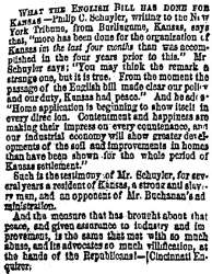“What the English Bill has Done for Kansas,” (St. Louis) Missouri Republican, November 27, 1858