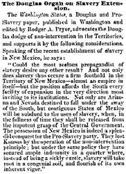 “The Douglas Organ on Slavery Extension,” Chicago (IL) Press and Tribune, April 14, 1859