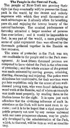 “The People in the Central Park,” New York Times, August 1, 1859