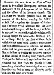 “Supplies for the Army in Utah,” New York Herald, October 16, 1859