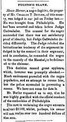 “Fugitive Slave,” Charlestown (VA) Free Press, April 5, 1860