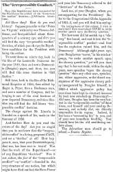 "The 'Irrepressible Conflict,'" Ripley (OH) Bee, August 9, 1860