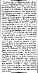 “Vermont and the Personal Liberty Bill,” New York Times, December 7, 1860