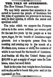 “The Yoke of Oppression,” Cleveland (OH) Herald, February 1, 1861
