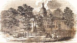 Indiana State Capitol, Indianapolis, Indiana, 1861, artist's impression