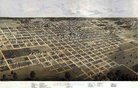 Springfield, Illinois, 1867, zoomable map