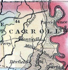 Carroll Parish, Louisiana, 1857