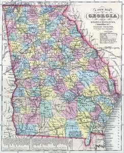 Georgia, 1857, zoomable map